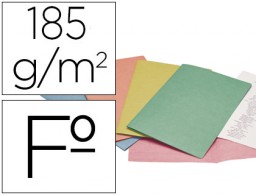 25 subcarpetas cartulina Liderpapel Folio colores pastel surtidos 180 g/m²